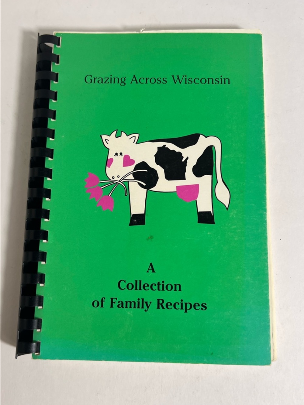 VTG Grazing Across Wisconsin Collection of Family Recipes Spiral Book 1989